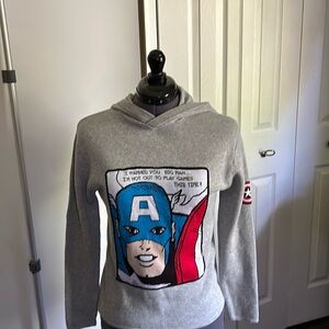 ZARA KIDS MARVEL HOODED SWEATER Size 10